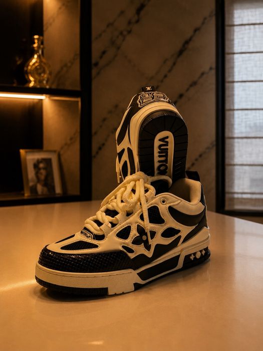 Lv Louis Vuitton Skate White&Blue Edition