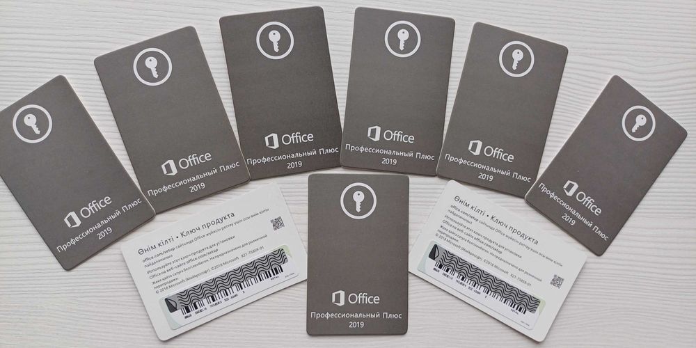 Microsoft Office 2019 Профессиональный Плюс Карта с ключом Бессрочный