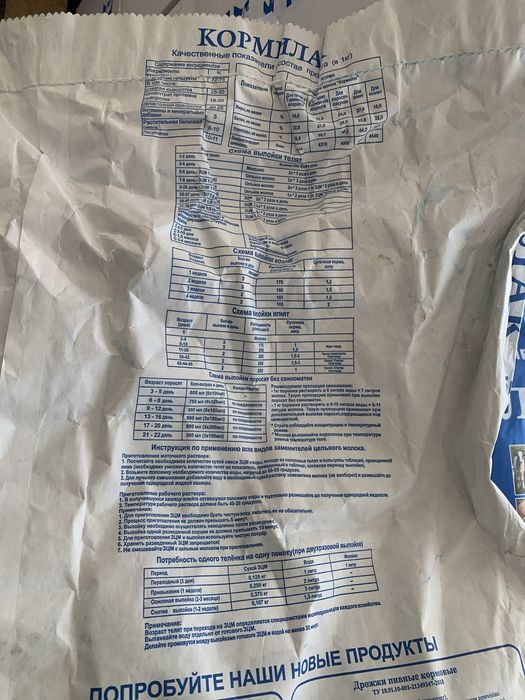 Сухое молоко зцм