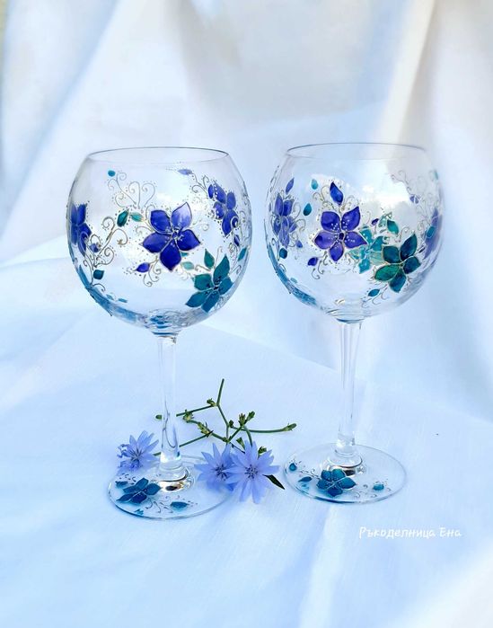 Дизайнерски авторски чаши за вино