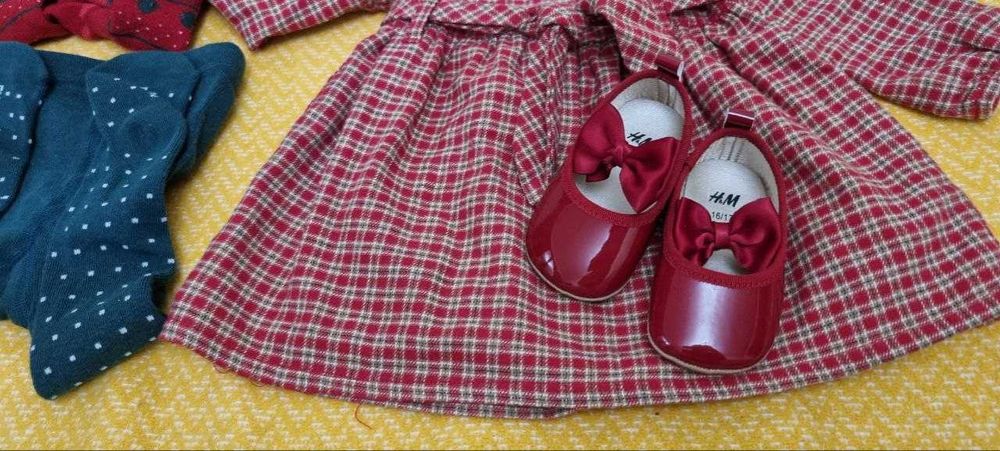 Новогодний наряд для девочки 6–9 месяцев