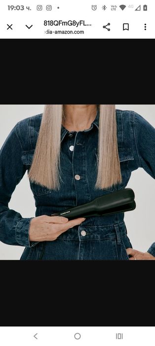 Преса за коса CLOUD NINE The Wide Iron | Керамични плаващи плочи | Тех