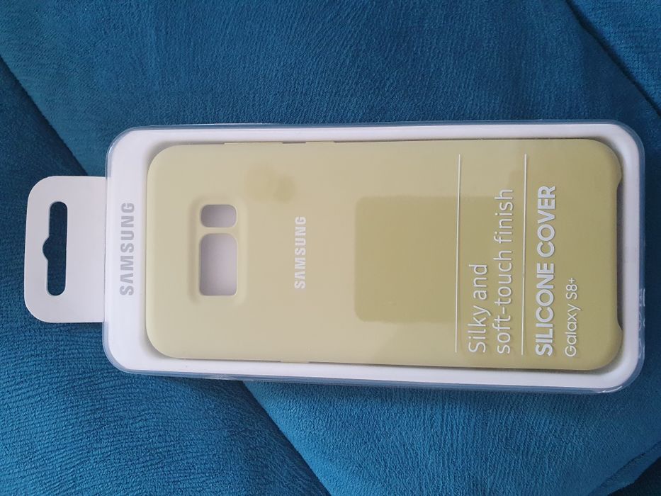 Husa NOUĂ originala Samsung silicone cover S8+ green
