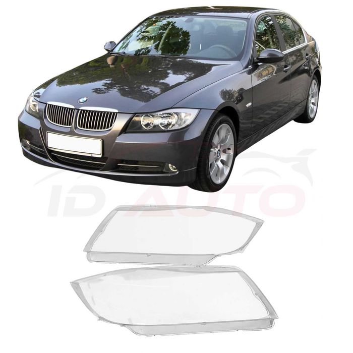Стъкла за фарове на Bmw E90 / E91 (2004-2007) к-т,  стъкло фар бмв е90