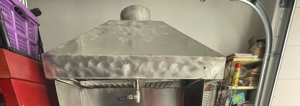 Скара и шапка за скара с комин с два филтьра