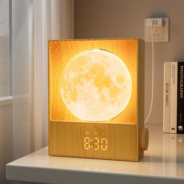 Lampă lună rotativă cu lumina RGB