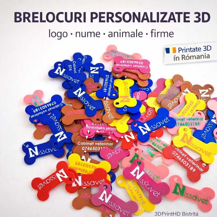 Brelocuri Personalizate | Nume, Animale, Logo Firmă, NFC