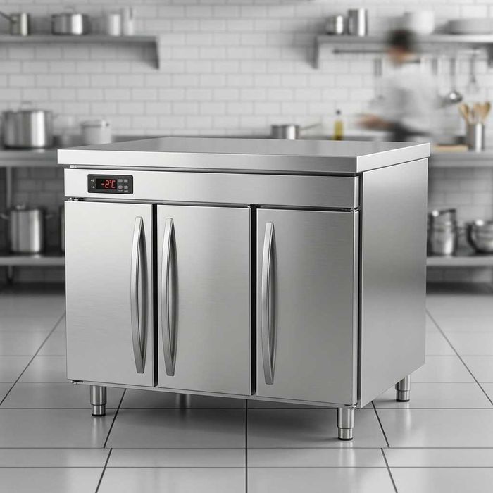 Шкаф холодильный 2 дв 1200x900x850 Nerjaveyka Нержавейка / Premium