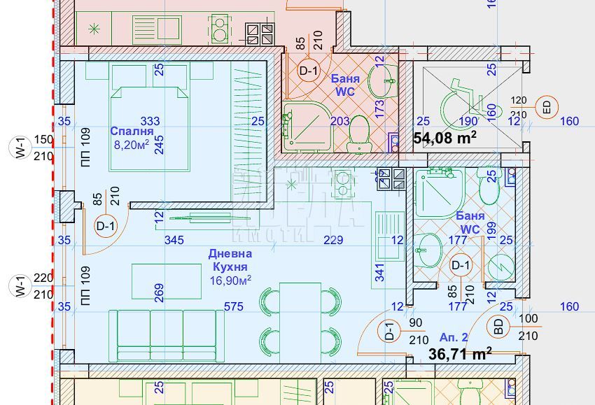 Продава се Двустаен апартамент в Варна, Възраждане 1 - 42 кв.м за 1739 €/кв.м - Снимка #4
