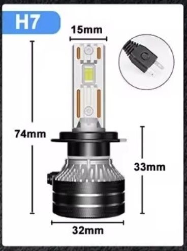 LED крушки за кола H7 – 60000LM | 180W | CANBUS | 5570 CSP чип