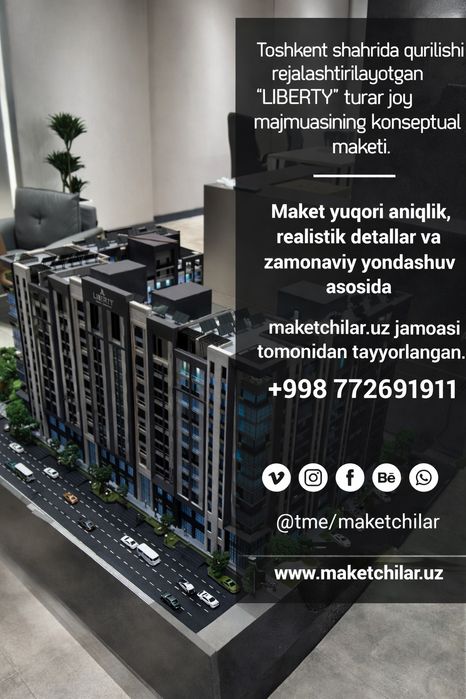 Arxitektura maketlari | Professional maket yasash (15 yil tajriba)
