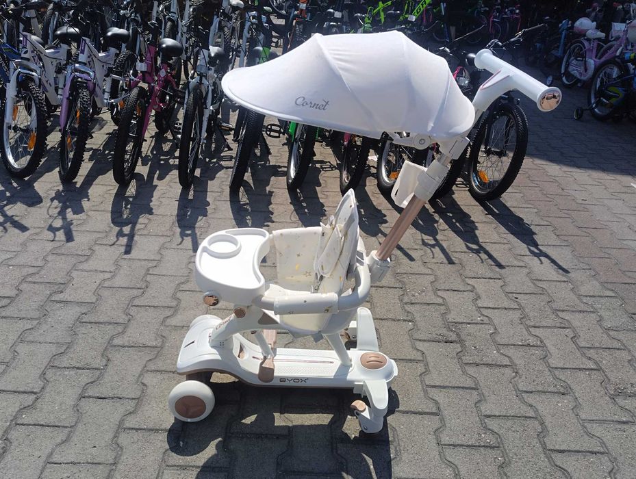 BYOX Детска тротинетка Cornet 6в1 бял
