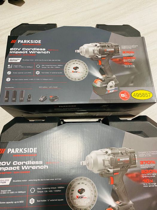 Гайковерт Parkside 1898n със зарядно и батерия