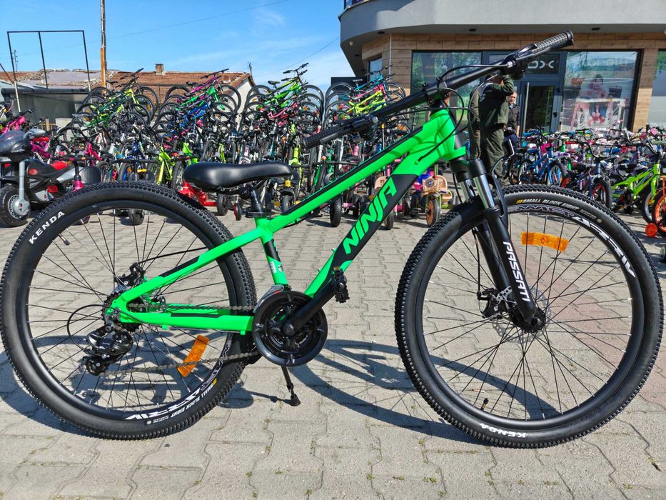 BG Алуминиев велосипед 26" NINJA зелен