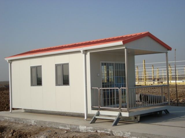 Vand container stil casă din panou sandwich