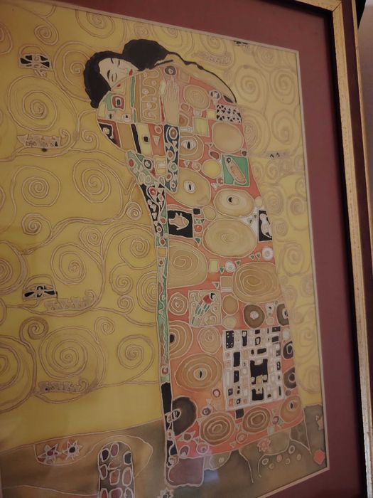 Klimt, Sărutul, Îmbrățișarea, reproduceri în culori