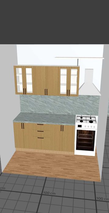 Кухонная мебель и шкафы.