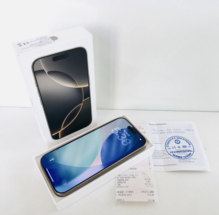 НОВ! iPhone 16 Pro 128GB Natural Titanium ГАРАНЦИЯ!