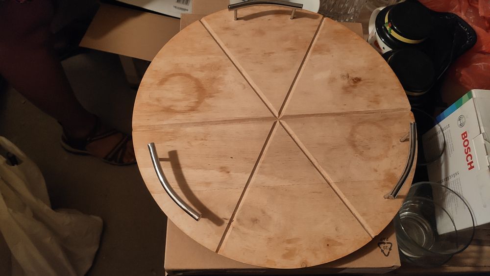 Кана с двойно дъно, чаши, подноси