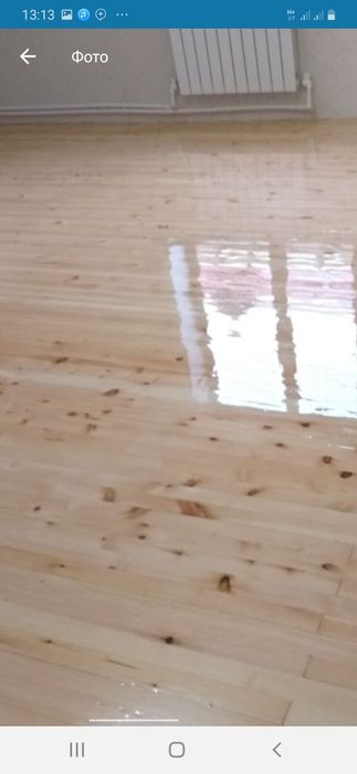 Шлифовка пол паркет