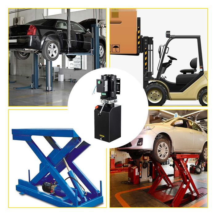 Unitate hidraulică 14L pentru ridicător auto, 1HP, rezervor metalic