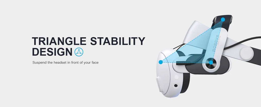 Strap BOBOVR M3 Pro за глава - За Quest 3 магнитна батерия 5200mAh