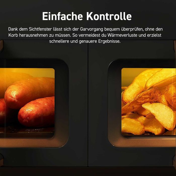 Двузонов фритюрник с горещ въздух Cosori Dual Basket 8.5L (‎CAF-R903)