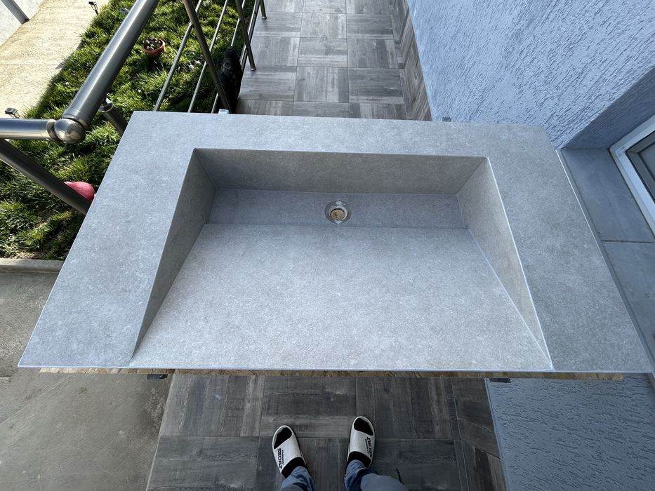 Уникална декоративна мивка от испански гранитогрес – ръчна изработка