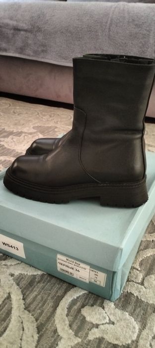 Продам Сапоги кожаные