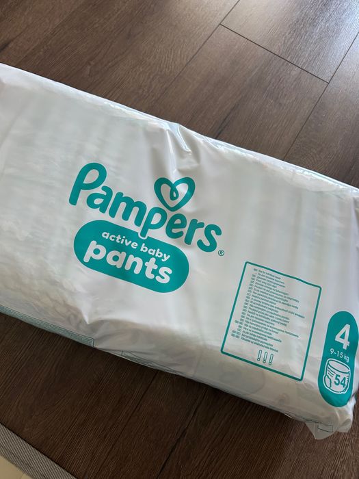 Pampers active baby и мокри кърпи