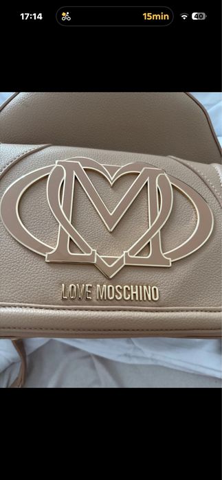 Love Moschino ghiozdan bej nou , dama