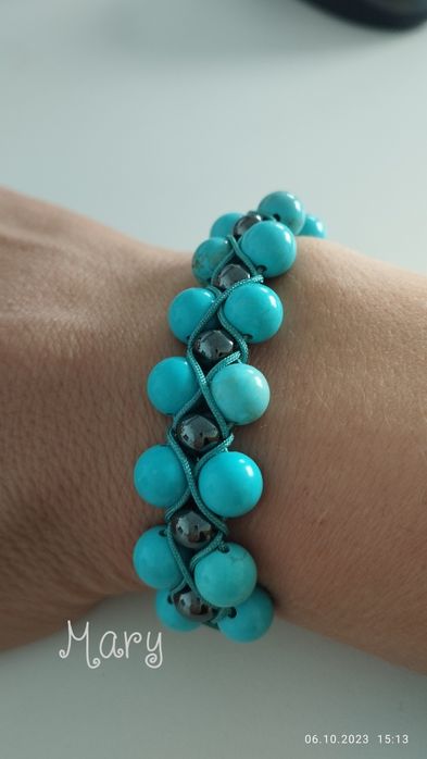 Гривна с тюркоаз