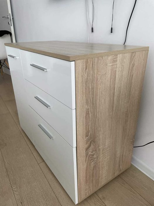 Set mobilier dormitor (Dressing / Comoda / Pat / Saltea / Noptiera)