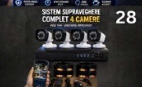 Vindem si Montam Camere Supraveghere Video KIT Complet 4/8/12 CAMERE