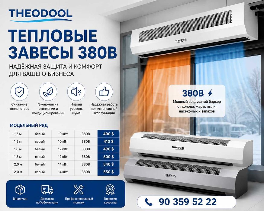 Тепловые завесы THEODOOL