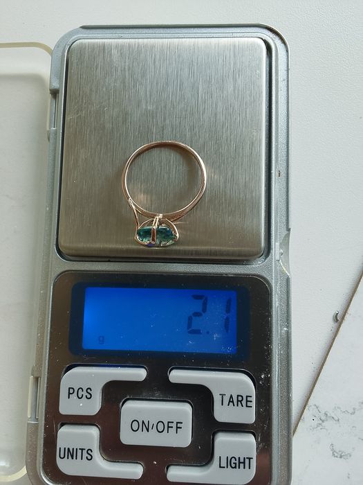 Кольцо 585*топаз