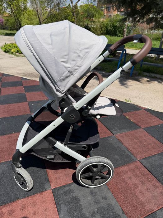 Cybex Бебешка количка Balios S Lux SLV Stone Grey 2025