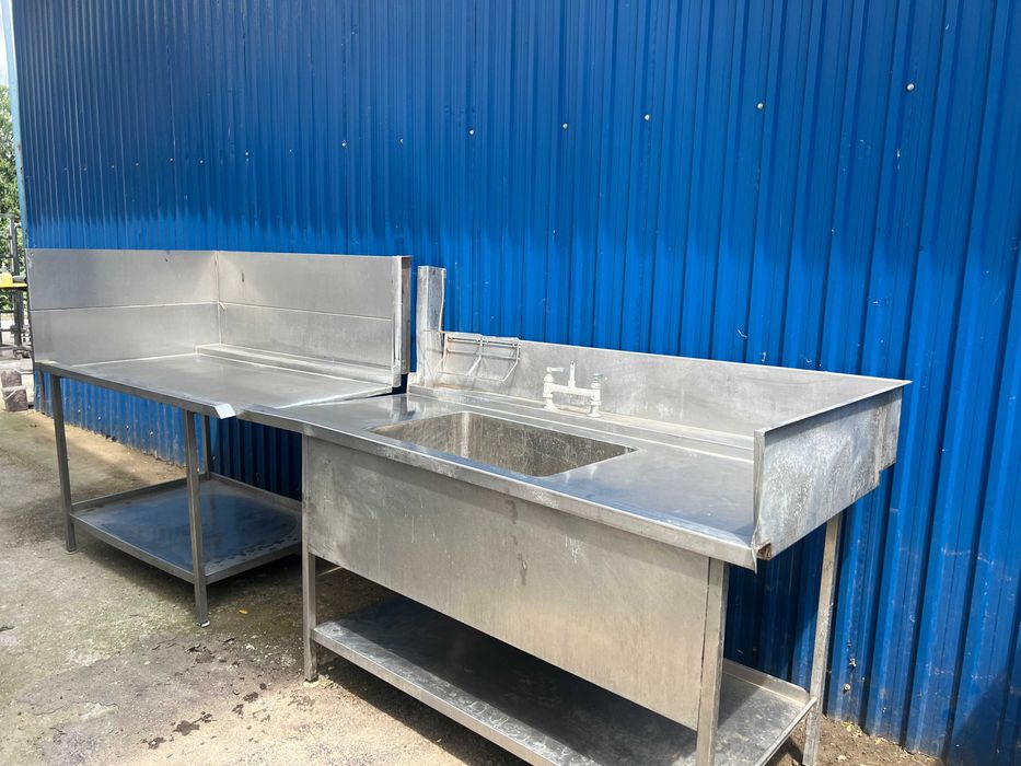 Chiuveta 1 cuva inox masina spalat vase, Mobilier inox bucatarie