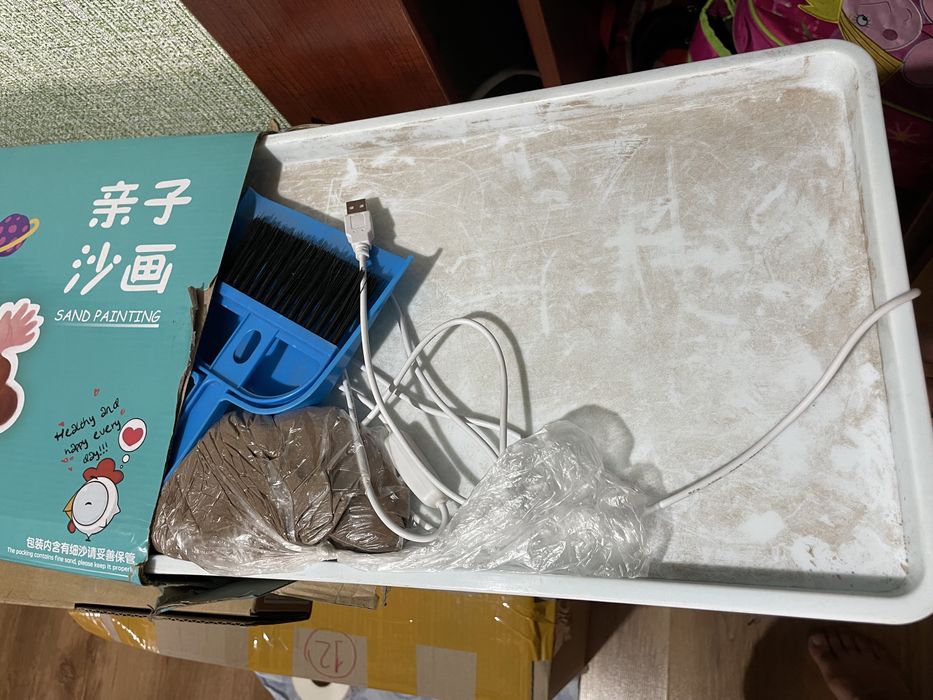 Рисование песком