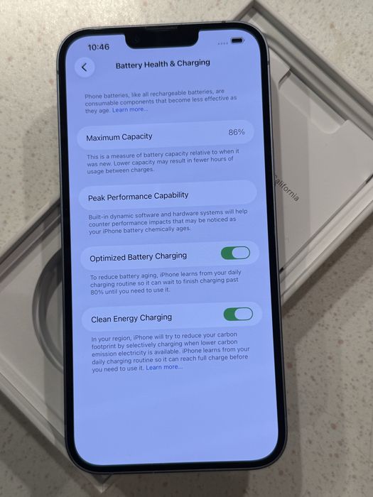 iPhone 14 Plus 128GB Blue – Отличен, 86% Батерия.