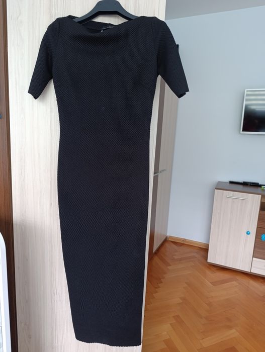 Дълга черна рокля Zara