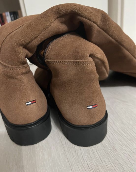 Cizme de piele Tommy Jeans