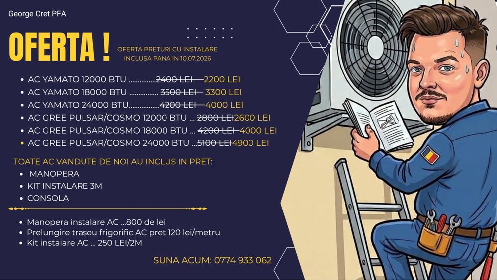 Montaj si Vanzare Aer Conditionat 2026