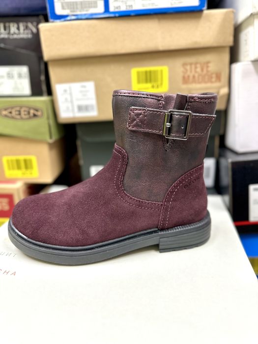 Детски боти за момиче GEOX естествен велур