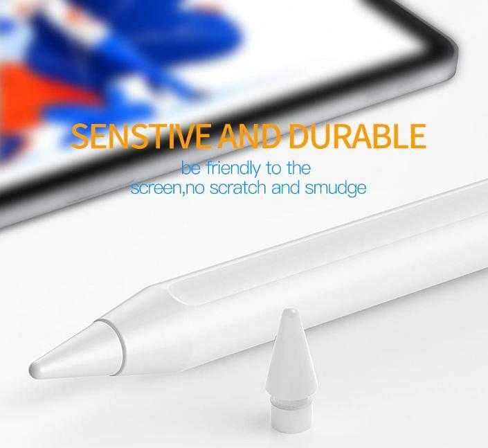 Писци за Apple Pencil 1/2 Клин Връхчета за Подмяна на Износени Главички Резервни Накрайници Apple Pencil 1-во поколение и Apple Pencil 2-ро поколение