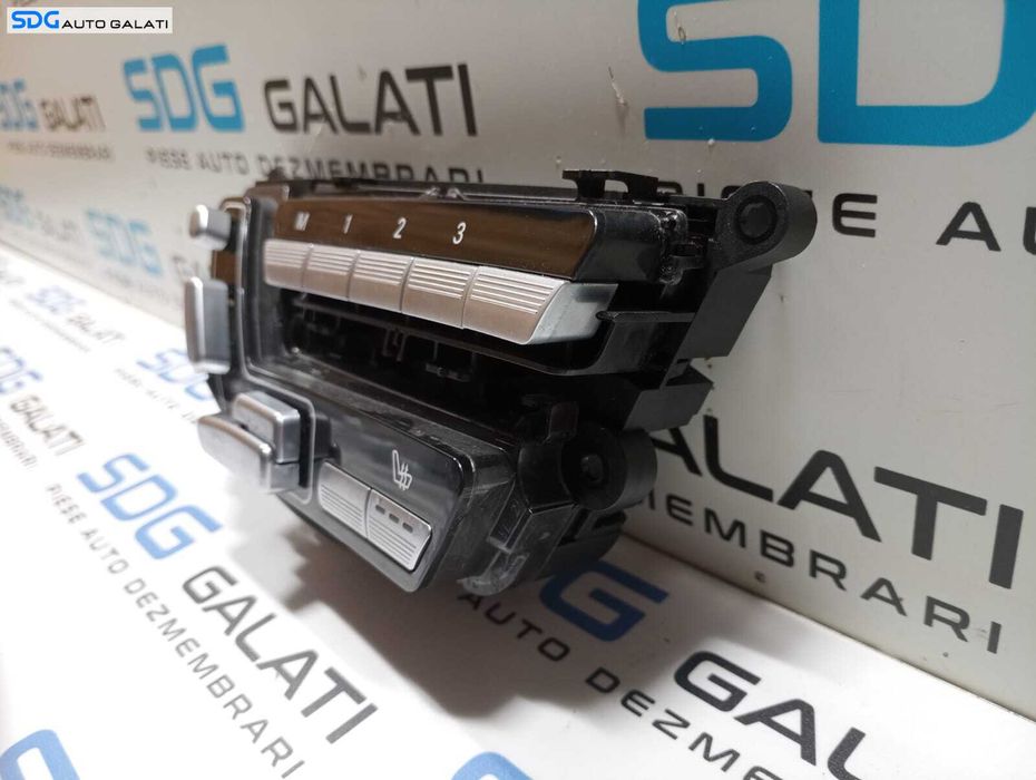 Buton Reglaj Scaun Stanga Fata Electric cu Memorii Mercedes Clasa S Class W221 S320 2005 - 2013 Cod A2218702079 [M3897]