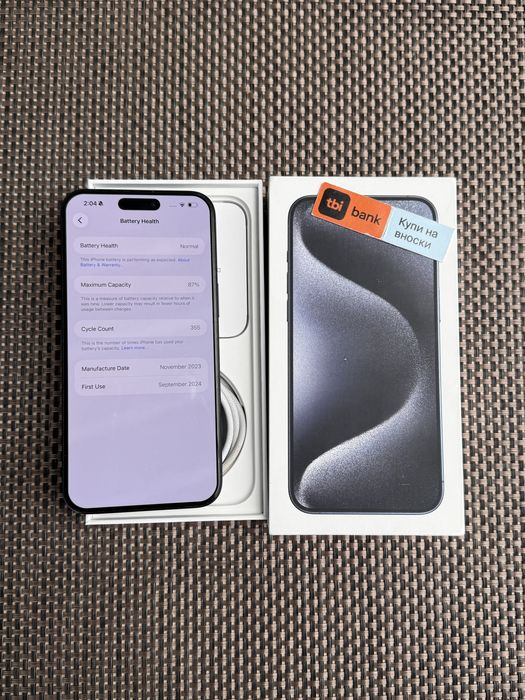 512GB!ЛИЗИНГ*51лв/м iPhone 15 Max Blue  айфон 15 про макс