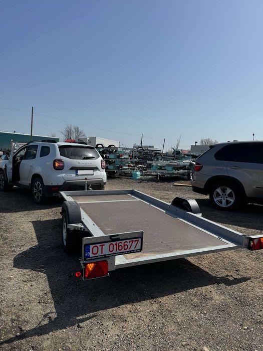 Remorcă basculabilă REPO 750kg – Nouă, Moto/ATV, Carte RAR + Nr. roșu