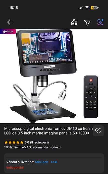 Microscop digital LCD Tomlov DM10