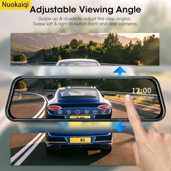 Видеорегистратор DVR 1080 FULL HD 9,66 inhc Touch screen Огледало с дв